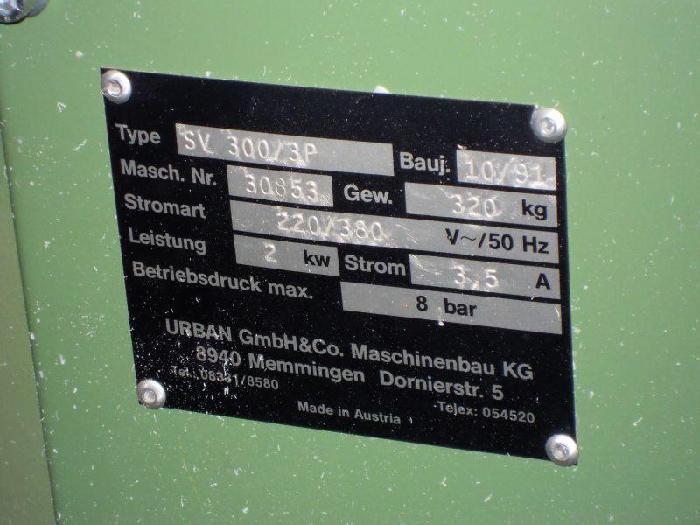 Machines for PVC URBAN SV300/3P